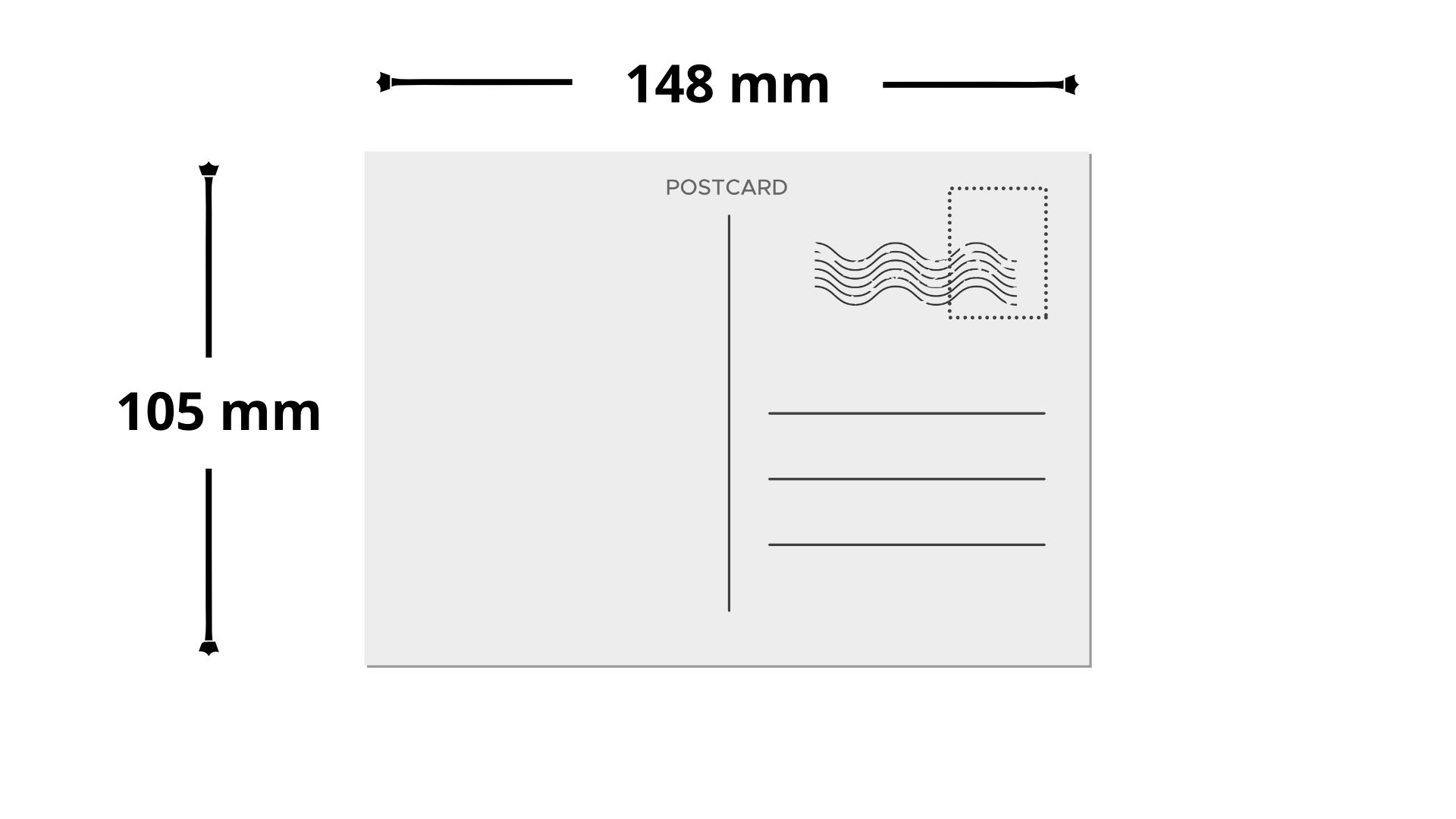 Guide Des Tailles Et Formats De Cartes Postales Sa Illustrations